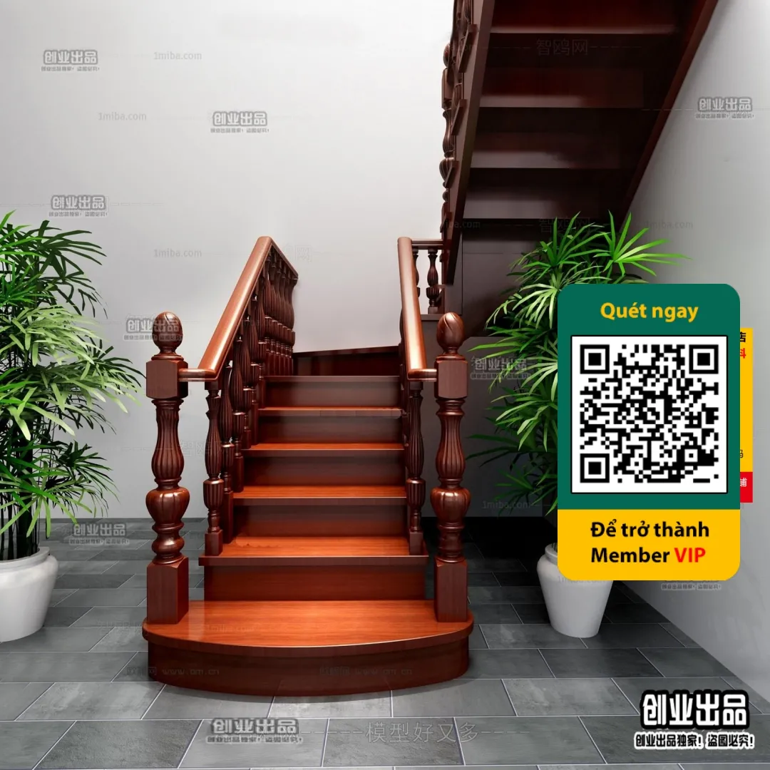 3DS MAX – STAIR – VRAY / CORONA – 3D MODEL – 4511