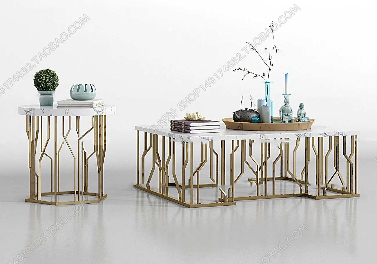 3DSKY MODELS – COFFEE TABLE 3D MODELS – 040