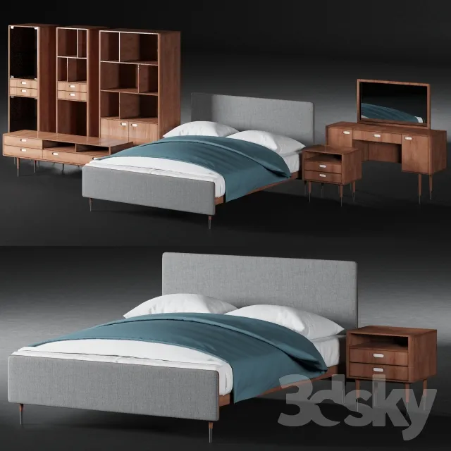 3DSKY MODELS – BED 3D MODELS – 052