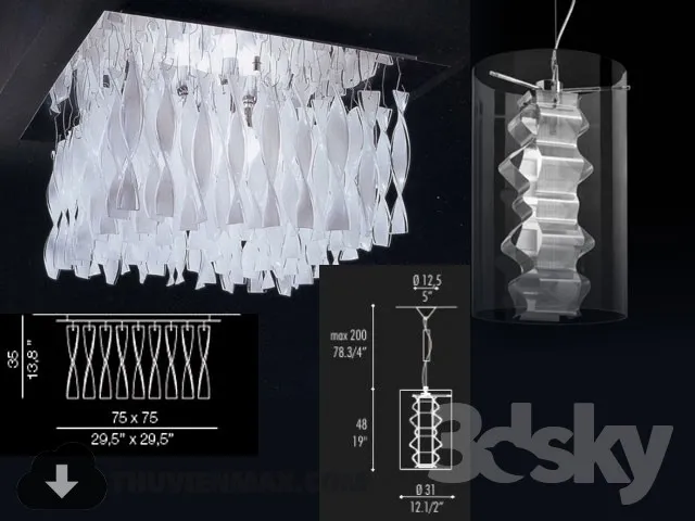 3DSKY MODELS – CEILING LIGHT 3D MODELS – 696