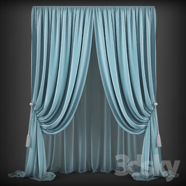 3DSKY MODELS – CURTAIN 3D MODELS – 104