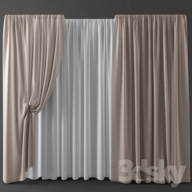 3DSKY MODELS – CURTAIN 3D MODELS – 115