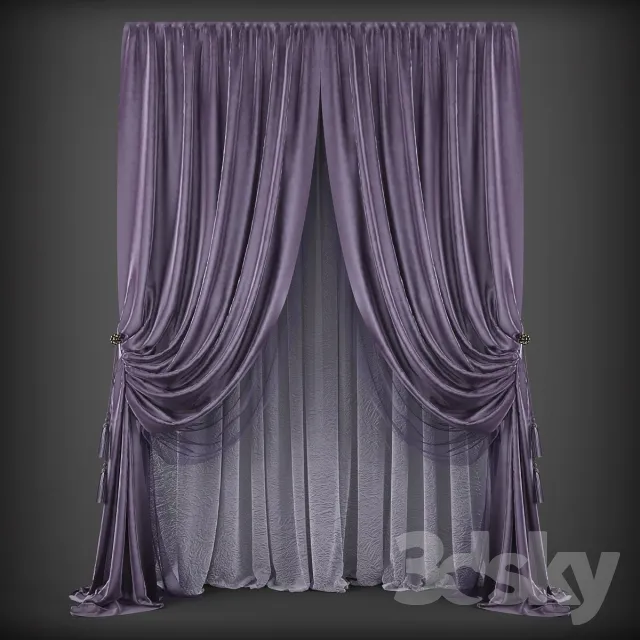 3DSKY MODELS – CURTAIN 3D MODELS – 121