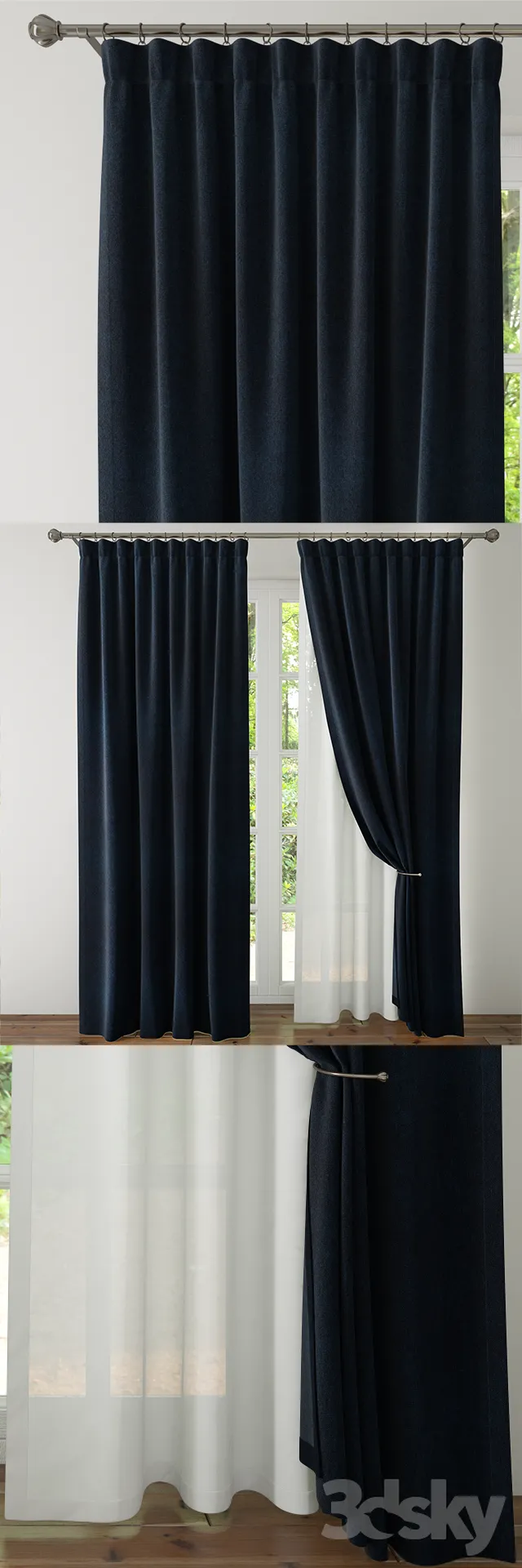 3DSKY MODELS – CURTAIN 3D MODELS – 122