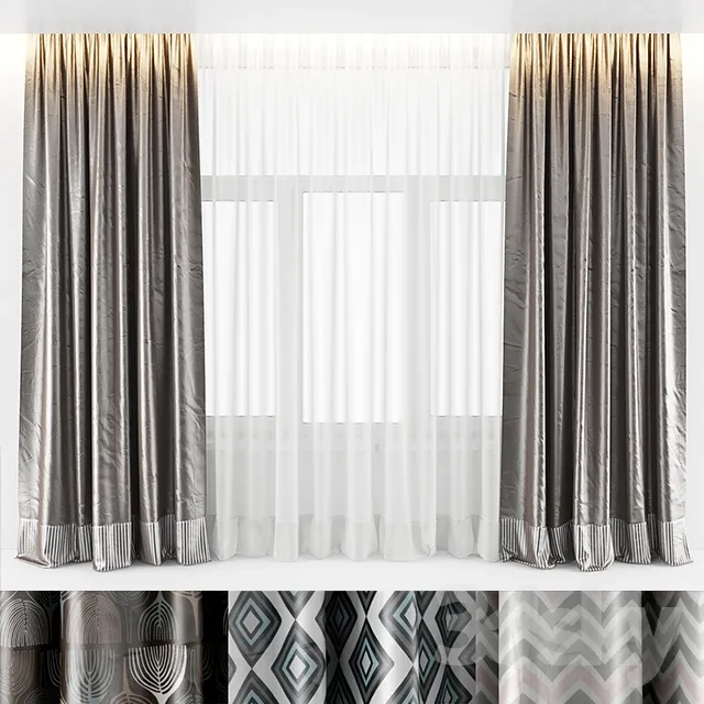 3DSKY MODELS – CURTAIN 3D MODELS – 146