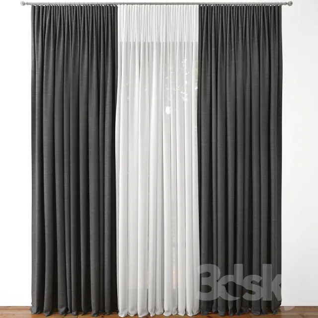 3DSKY MODELS – CURTAIN 3D MODELS – 167