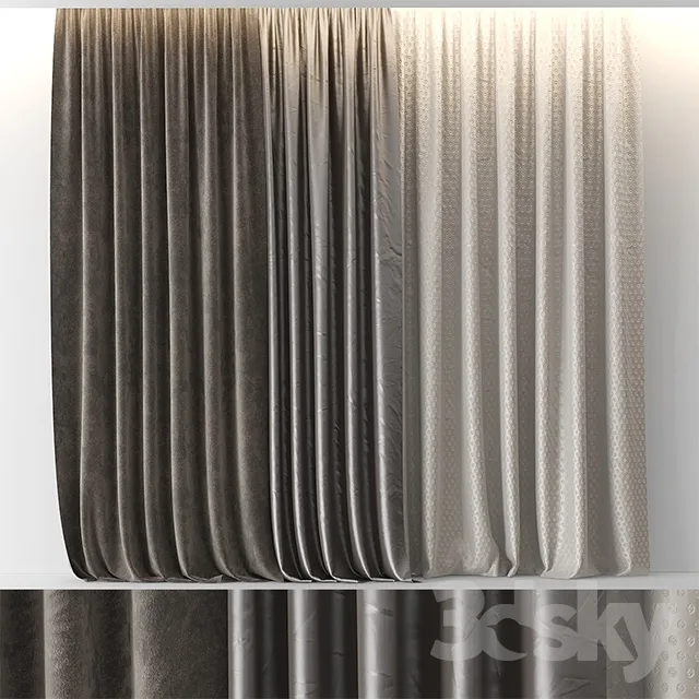 3DSKY MODELS – CURTAIN 3D MODELS – 018