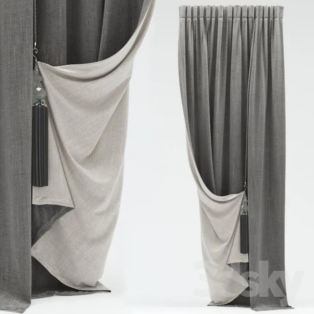 3DSKY MODELS – CURTAIN 3D MODELS – 020