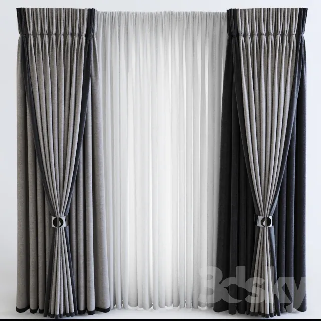 3DSKY MODELS – CURTAIN 3D MODELS – 037