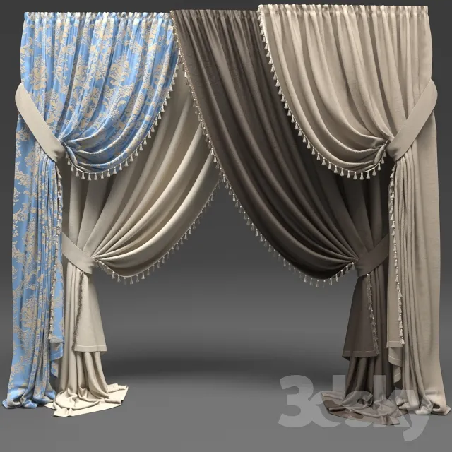 3DSKY MODELS – CURTAIN 3D MODELS – 051