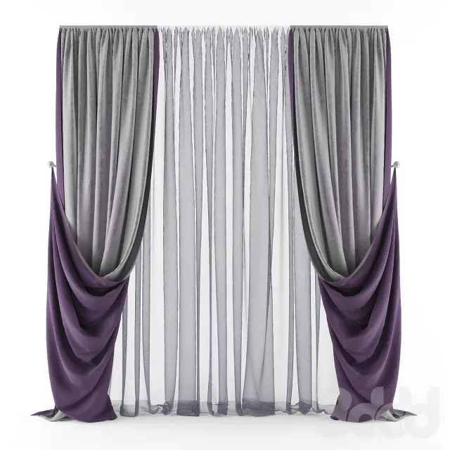 3DSKY MODELS – CURTAIN 3D MODELS – 086