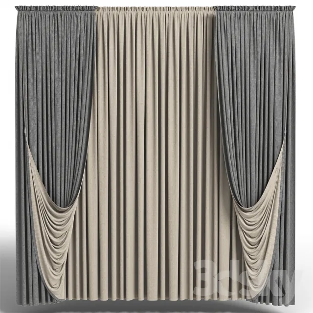 3DSKY MODELS – CURTAIN 3D MODELS – 092