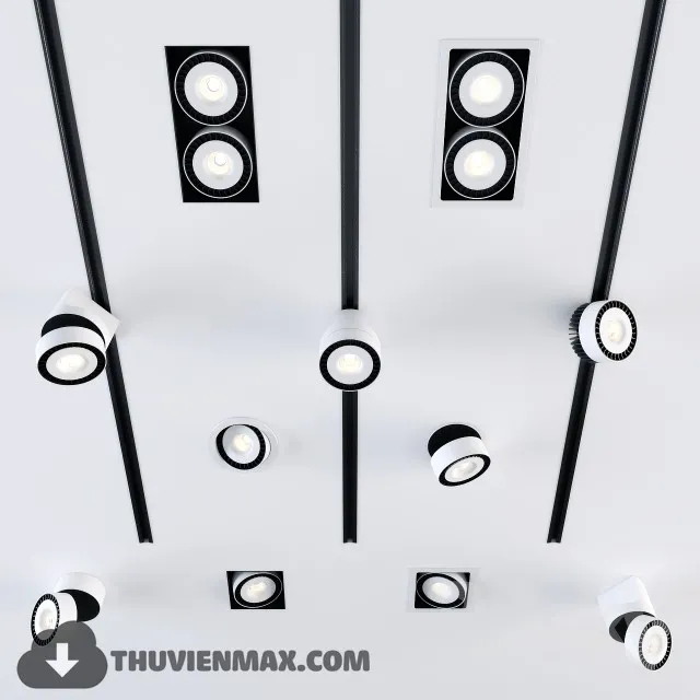 3DSKY MODELS – LIGHTING – Lighting 3D Models – Spot light – 217