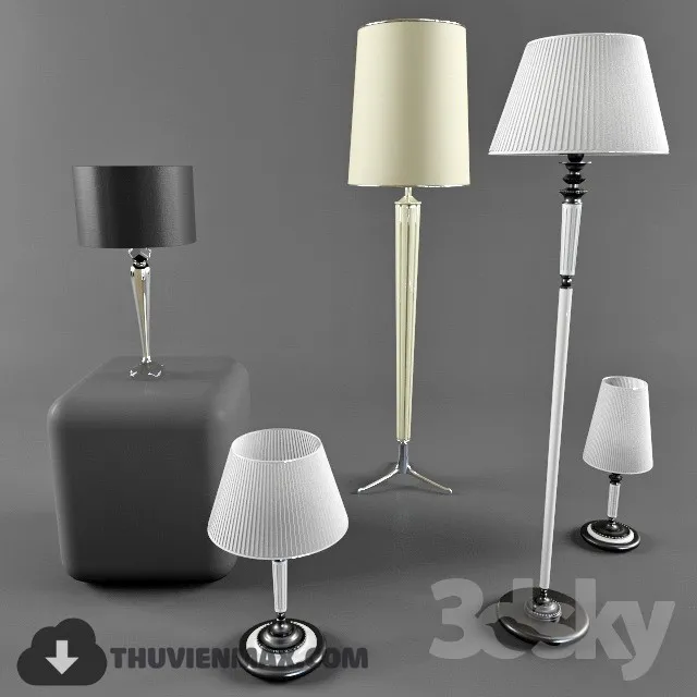 3DSKY MODELS – LIGHTING – Lighting 3D Models – Floor lamp – 024