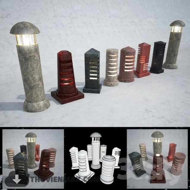 3DSKY MODELS – LIGHTING – Lighting 3D Models – Street and technical lighting – 291