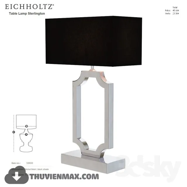 3DSKY MODELS – LIGHTING – Lighting 3D Models – Table lamp – 476