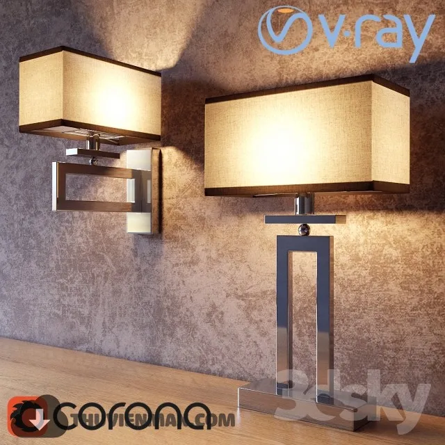 3DSKY MODELS – LIGHTING – Lighting 3D Models – Table lamp – 487