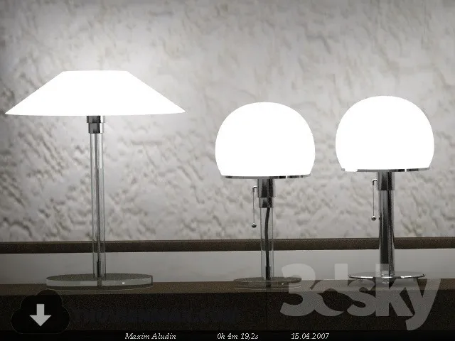 3DSKY MODELS – LIGHTING – Lighting 3D Models – Table lamp – 494