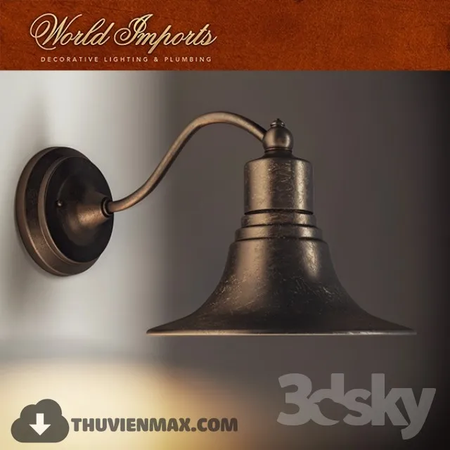 3DSKY MODELS – LIGHTING – Lighting 3D Models – Wall light – 711