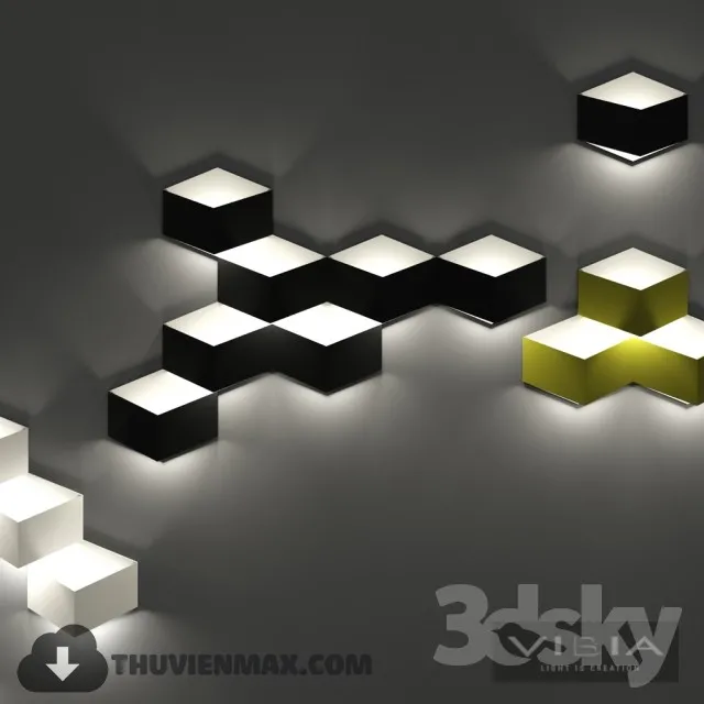 3DSKY MODELS – LIGHTING – Lighting 3D Models – Wall light – 726