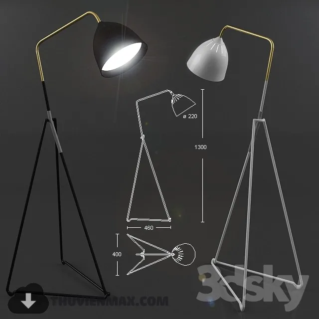 3DSKY MODELS – LIGHTING – Lighting 3D Models – Floor lamp – 083