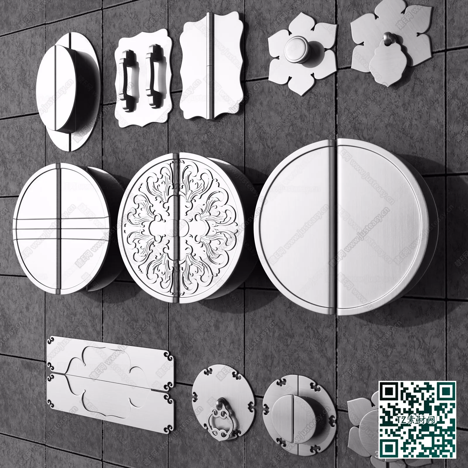 3DSKY MODELS – HANDLE DOOR 3D MODELS – 016