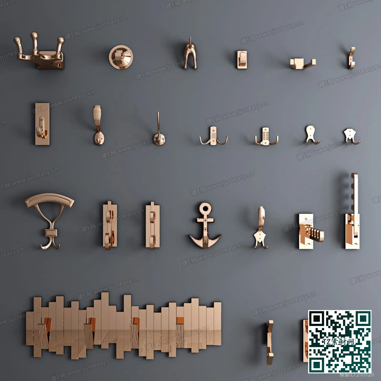 3DSKY MODELS – HANDLE DOOR 3D MODELS – 037