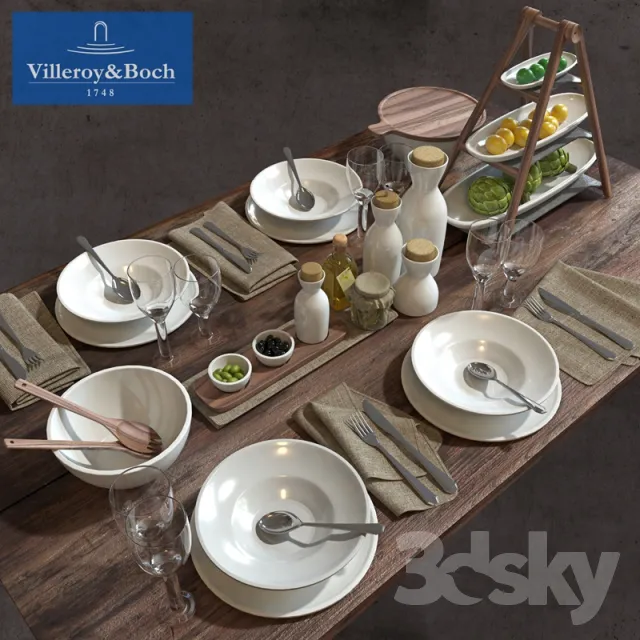 KITCHEN – TABLEWARE 3DSKYMODELS – 211