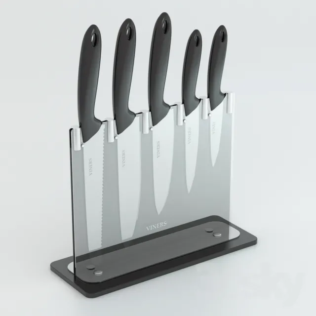 Knife block 3DS Max - thumbnail 3