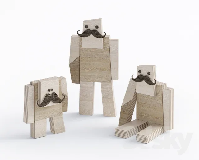 WOODSTACHES 3DS Max - thumbnail 3