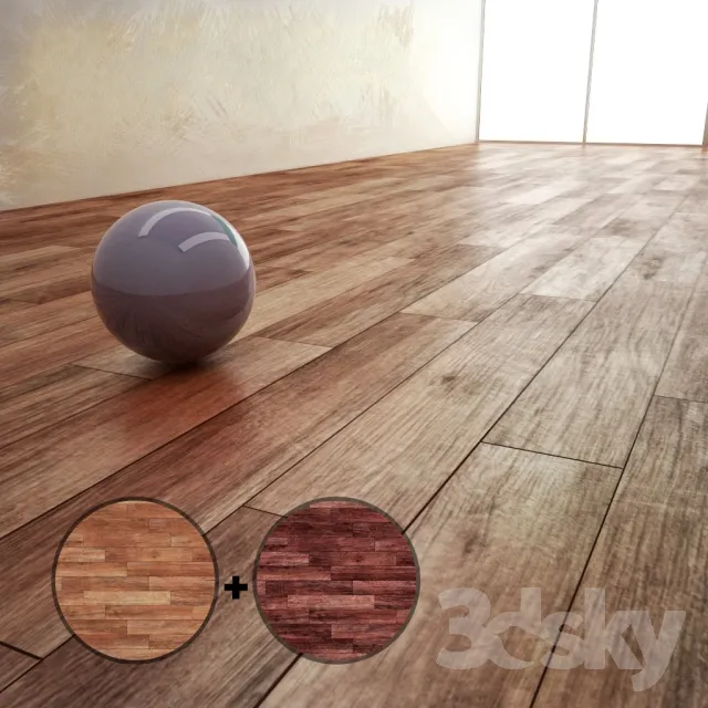 Parquet Material With 2 Texture 3DS Max - thumbnail 3