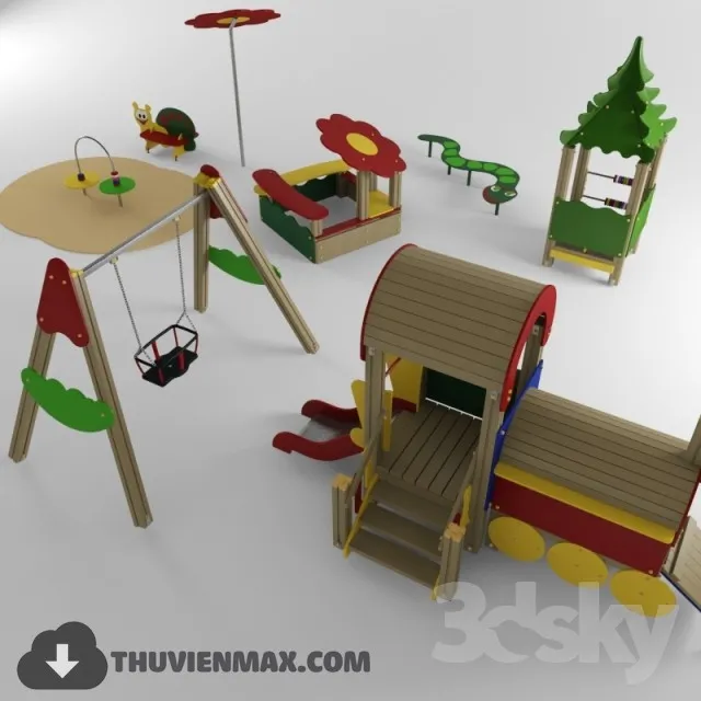 Children playground 3DS Max - thumbnail 3