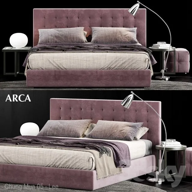 Poliform Arca Bed 3DS Max - thumbnail 3