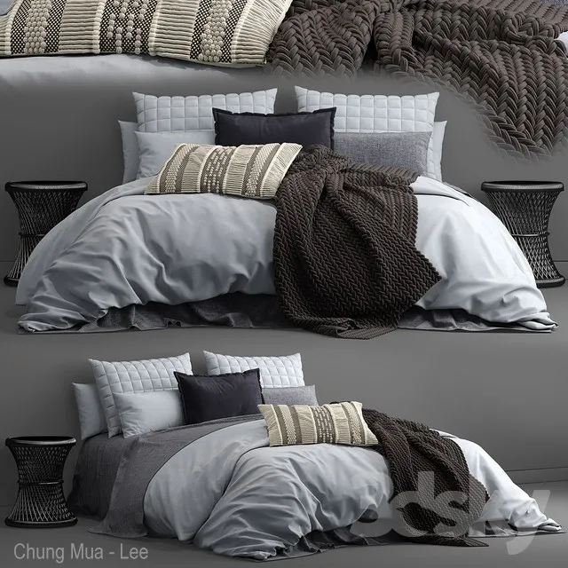 Bed adairs bed 3DS Max - thumbnail 3