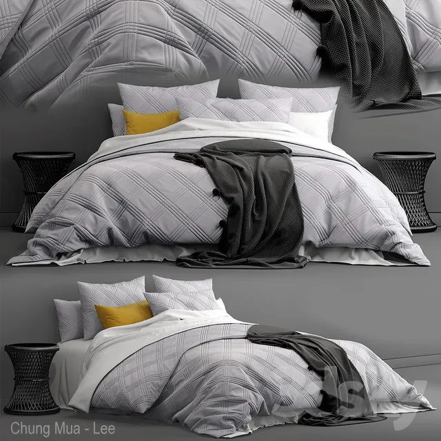 Bed adairs bed 3DS Max - thumbnail 3
