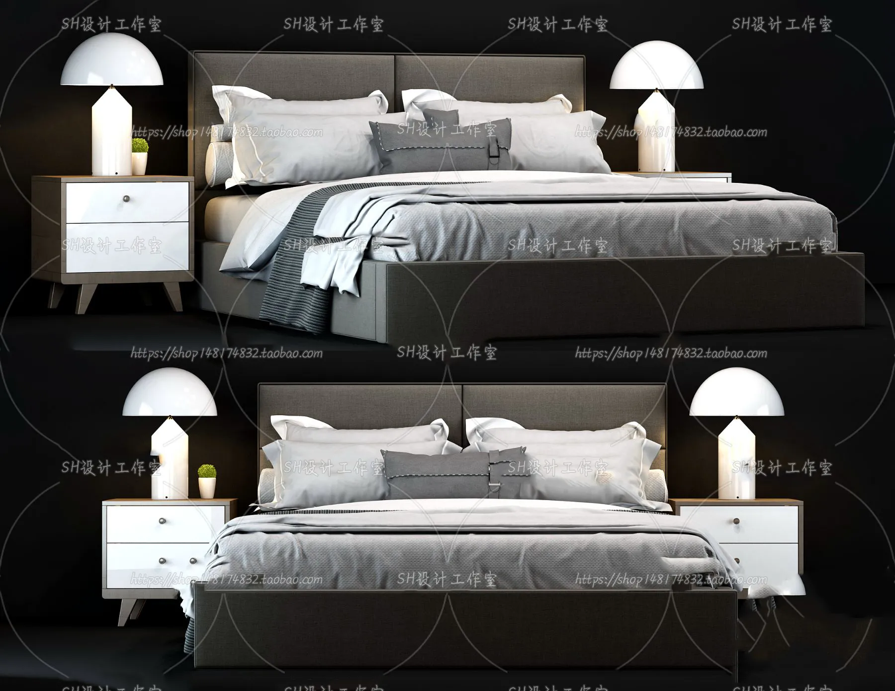 DECOR HELPER – BED 3D MODELS – 321