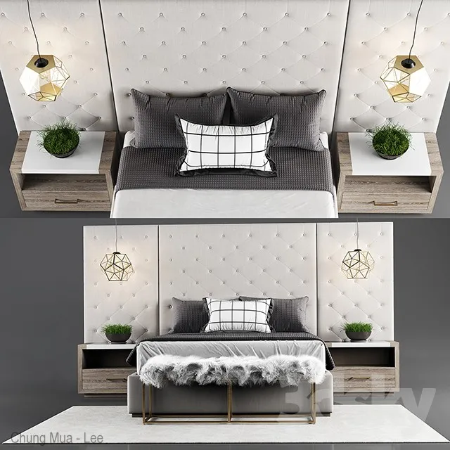 DECOR HELPER – BED 3D MODELS – 336