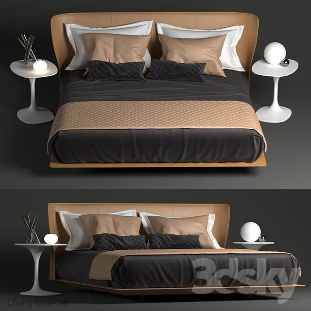 DECOR HELPER – BED 3D MODELS – 560