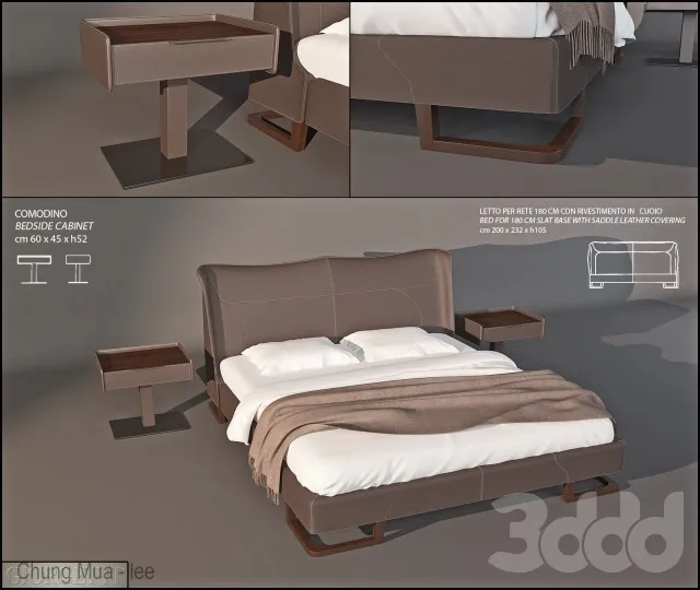 DECOR HELPER – BED 3D MODELS – 576