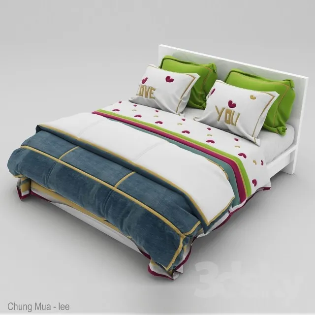 DECOR HELPER – BED 3D MODELS – 602