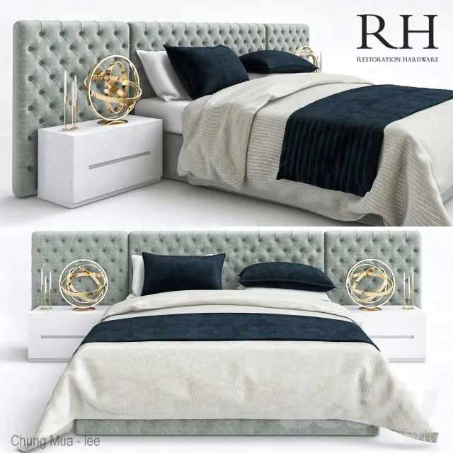 DECOR HELPER – BED 3D MODELS – 754