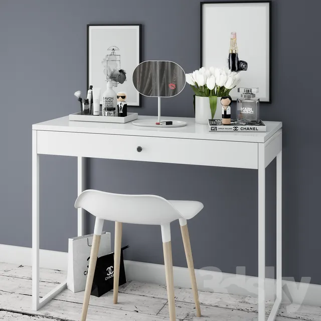 Dressing table with decoration 3DS Max - thumbnail 3