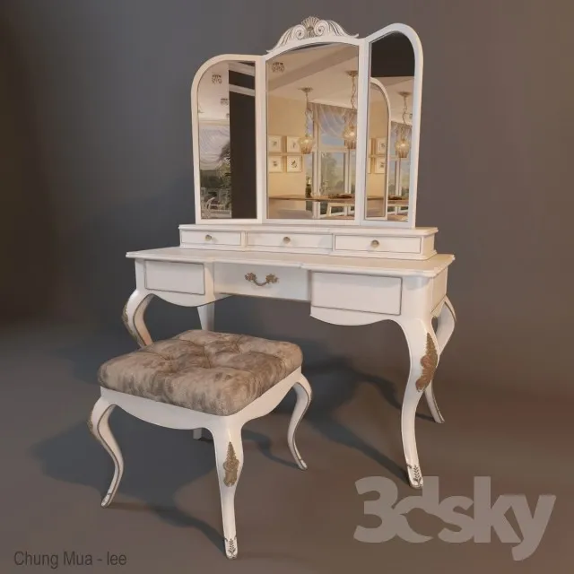 DECOR HELPER – BEDROOM – DRESSING TABLE 3D MODELS – 58