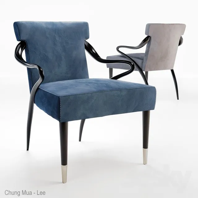 CARACOLE UPHOLSTERY SWOOSH CHAIR 3DS Max - thumbnail 3