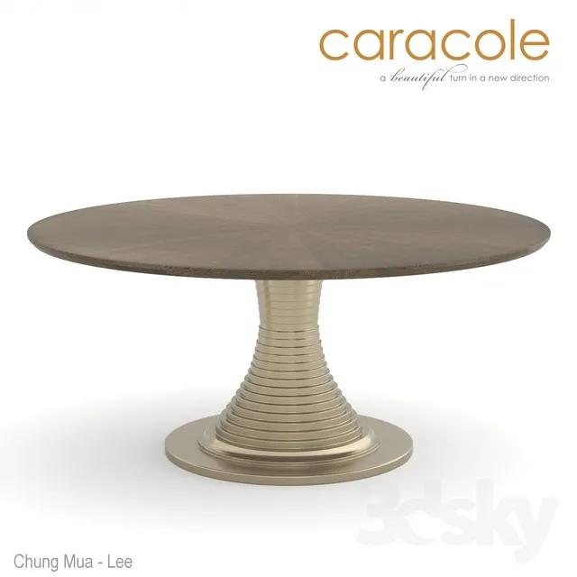 Dining table Uptown Caracole 3DS Max - thumbnail 3