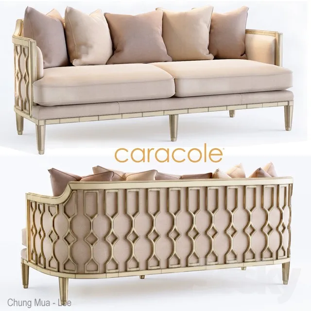 The Bee's Knees Caracole Sofa 3DS Max - thumbnail 3