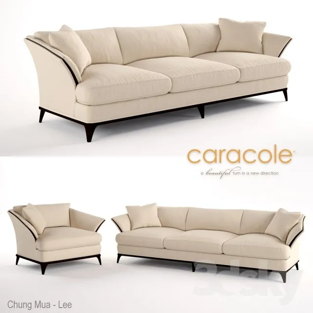 A SIMPLE LIFE chair and sofa by Caracole 3DS Max - thumbnail 3