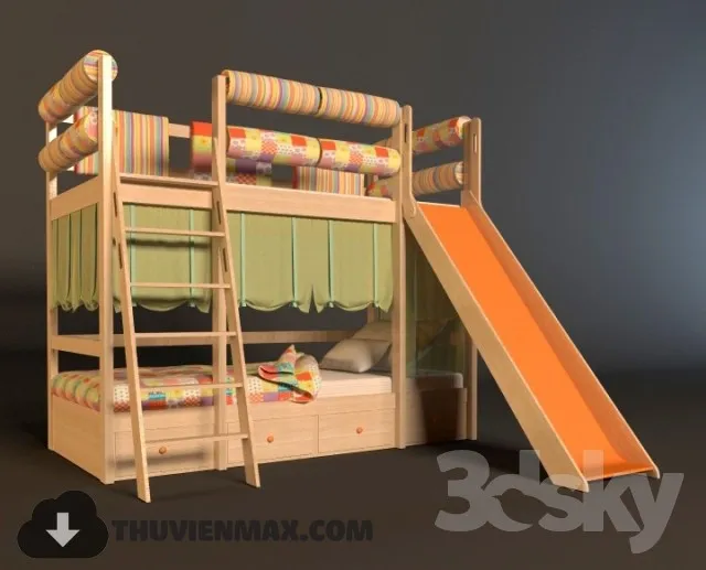 Bed Childroom 3D Models – 002