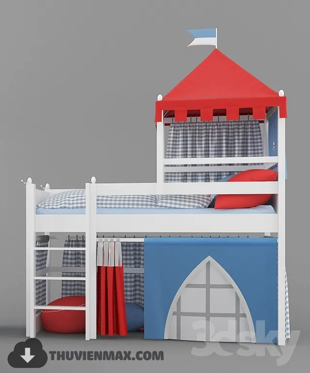 Bed Childroom 3D Models – 012