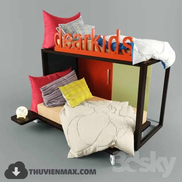 Bed Childroom 3D Models – 013